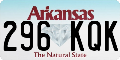 AR license plate 296KQK