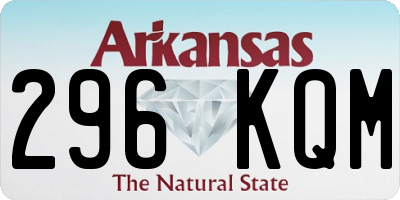 AR license plate 296KQM
