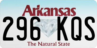 AR license plate 296KQS