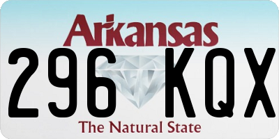 AR license plate 296KQX