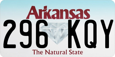 AR license plate 296KQY
