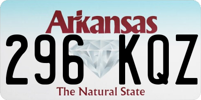 AR license plate 296KQZ