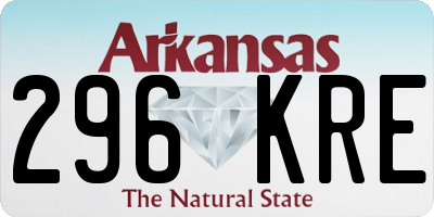AR license plate 296KRE