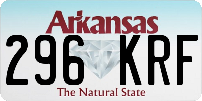 AR license plate 296KRF