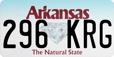 AR license plate 296KRG