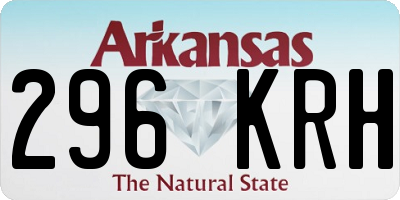 AR license plate 296KRH