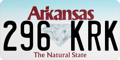 AR license plate 296KRK