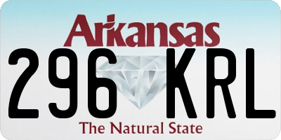 AR license plate 296KRL