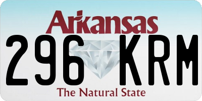 AR license plate 296KRM