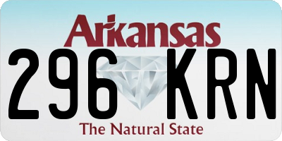 AR license plate 296KRN