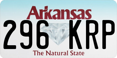 AR license plate 296KRP