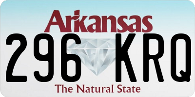 AR license plate 296KRQ