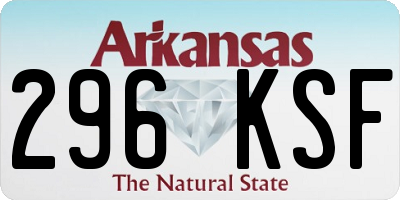 AR license plate 296KSF
