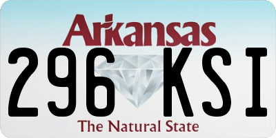 AR license plate 296KSI
