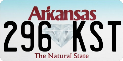 AR license plate 296KST