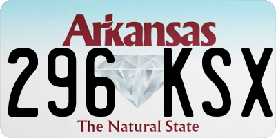AR license plate 296KSX