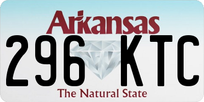 AR license plate 296KTC