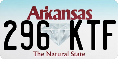AR license plate 296KTF