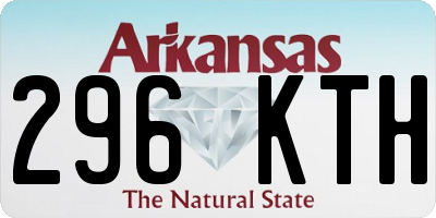 AR license plate 296KTH
