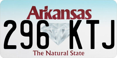 AR license plate 296KTJ