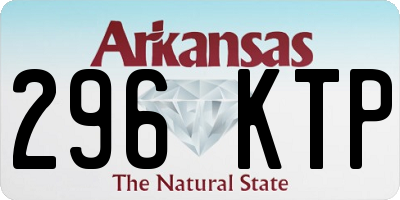 AR license plate 296KTP
