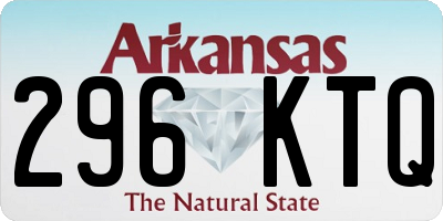 AR license plate 296KTQ