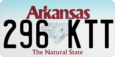 AR license plate 296KTT