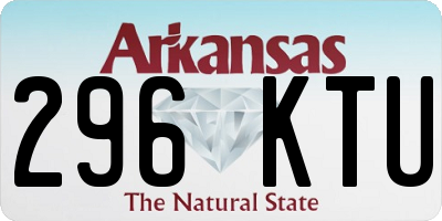 AR license plate 296KTU