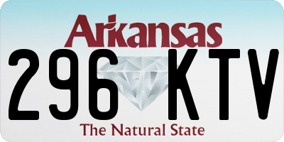 AR license plate 296KTV