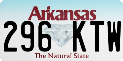 AR license plate 296KTW