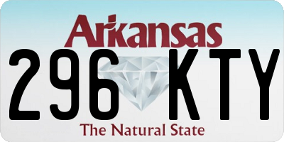AR license plate 296KTY