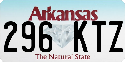 AR license plate 296KTZ