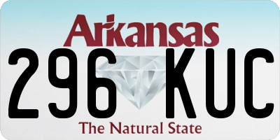 AR license plate 296KUC