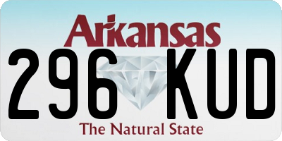 AR license plate 296KUD