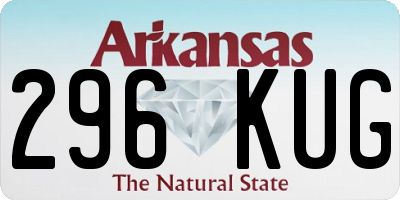 AR license plate 296KUG
