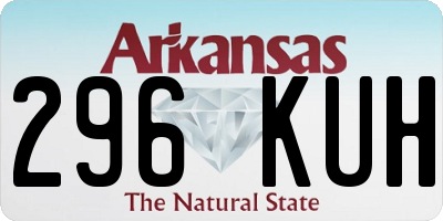 AR license plate 296KUH