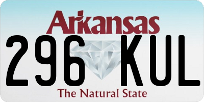 AR license plate 296KUL