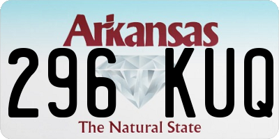 AR license plate 296KUQ