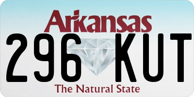 AR license plate 296KUT
