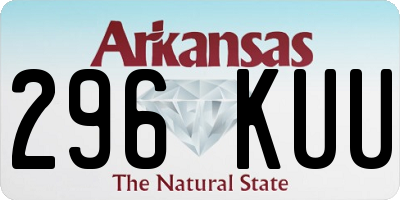 AR license plate 296KUU