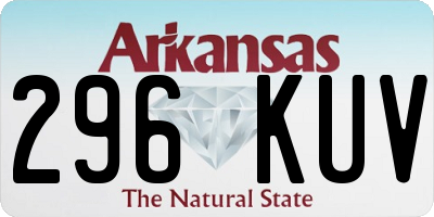 AR license plate 296KUV