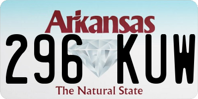 AR license plate 296KUW