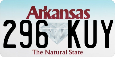 AR license plate 296KUY