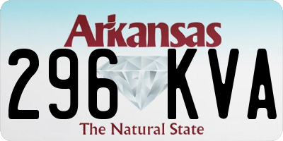AR license plate 296KVA