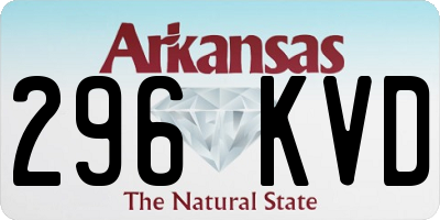 AR license plate 296KVD