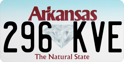 AR license plate 296KVE