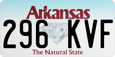 AR license plate 296KVF