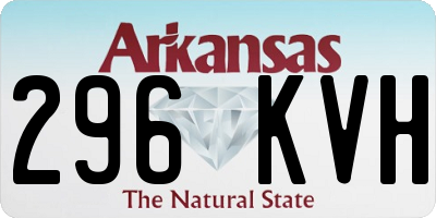 AR license plate 296KVH