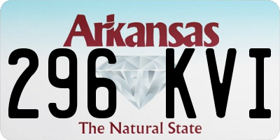 AR license plate 296KVI