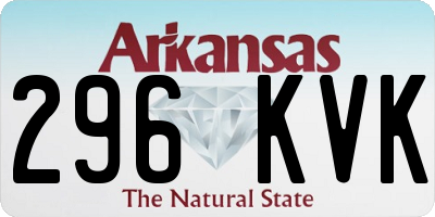 AR license plate 296KVK